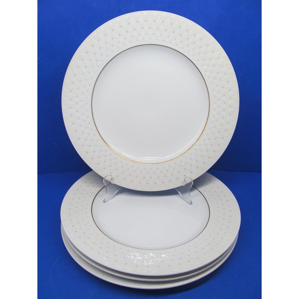Easterling Cameo Diamond Design White Gold Trim Bundle of 4